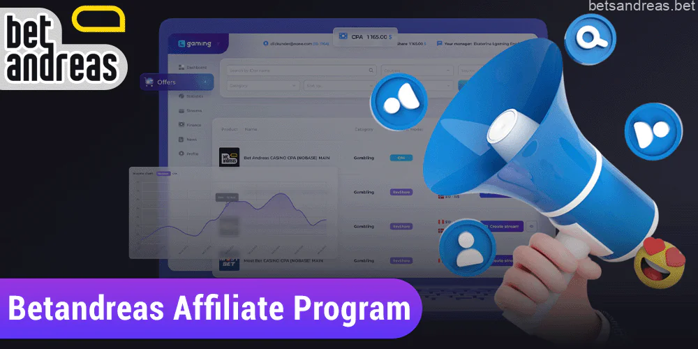 Affiliate program to attract new players to Betandreas