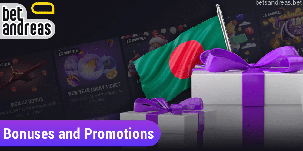 Betandreas promotions and bonuses for players in Bangladesh