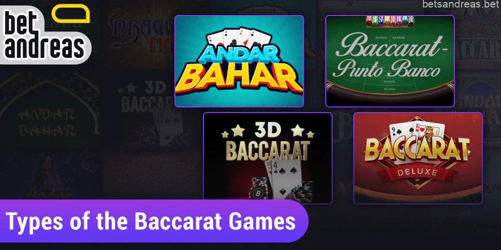 Types of the Baccarat Games on Betandreas in Bangladesh